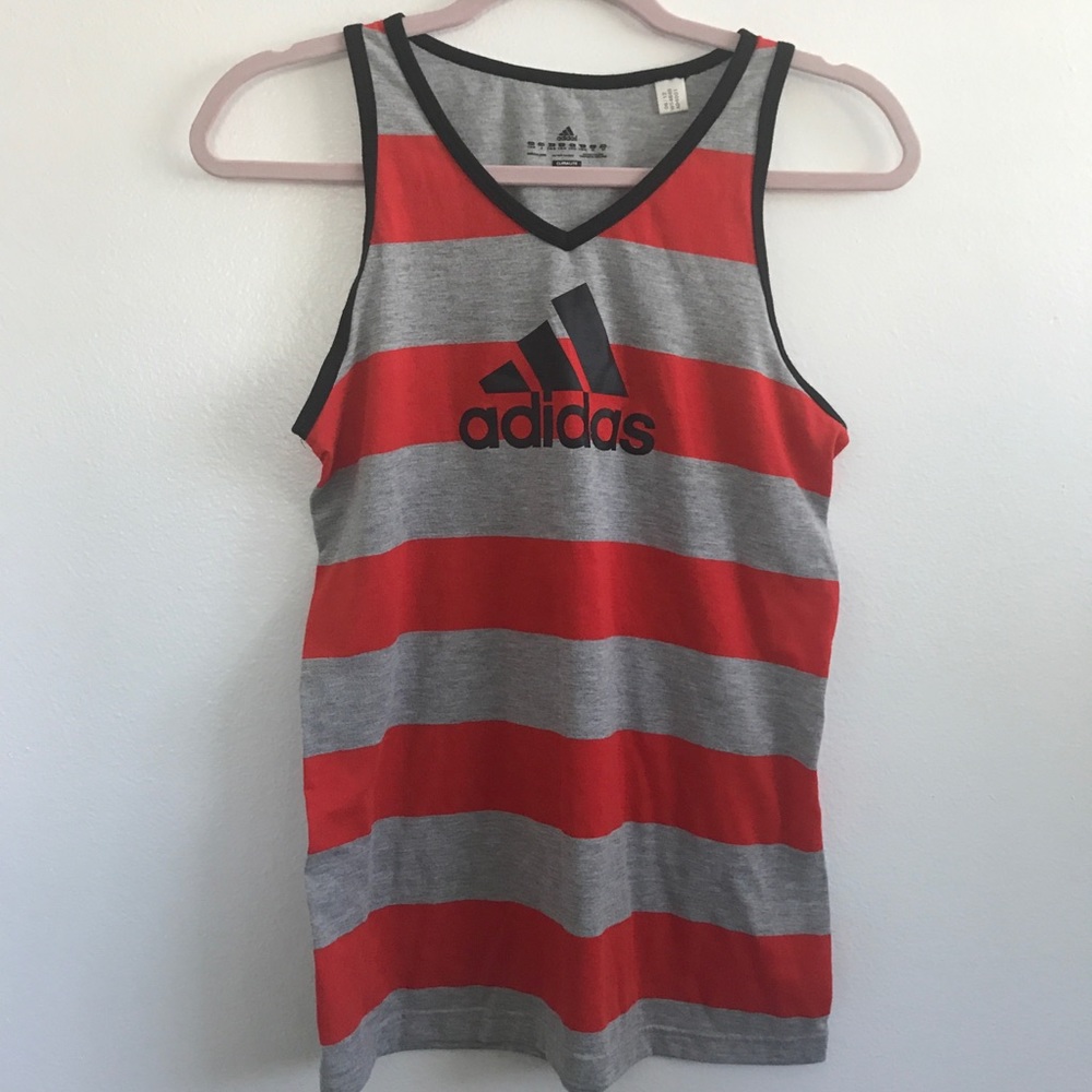 Adidas Stripped Tank Top Size Small